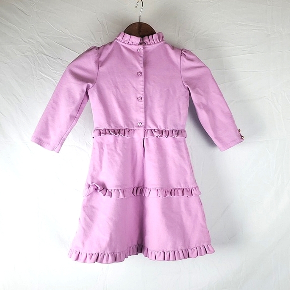 Janie And Jack Ruffle Ponte Dress In‎ Orchid - Picture 6 of 10
